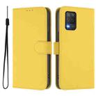 For Realme 8 5G / 8 5G India Skin Feel Solid Color Leather Phone Case with Lanyard(Lemon Yellow) - 2