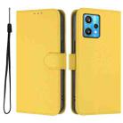 For Realme 9 Pro+ 5G / 9 4G Global Skin Feel Solid Color Leather Phone Case with Lanyard(Lemon Yellow) - 2