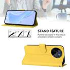 For Realme 11 4G Global Skin Feel Solid Color Leather Phone Case with Lanyard(Lemon Yellow) - 3