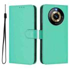 For Realme Narzo 60 Pro Global Skin Feel Solid Color Leather Phone Case with Lanyard(Green) - 2