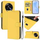 For Realme 13 Pro 5G / 13 Pro+ 5G Skin Feel Solid Color Leather Phone Case with Lanyard(Lemon Yellow) - 1