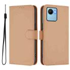 For Realme C30 4G / C30s Skin Feel Solid Color Leather Phone Case with Lanyard(Nude) - 2