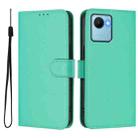 For Realme C30 4G / C30s Skin Feel Solid Color Leather Phone Case with Lanyard(Green) - 2