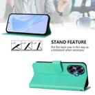 For Realme C55 4G Global Skin Feel Solid Color Leather Phone Case with Lanyard(Green) - 3