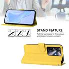 For Realme C63 Global Skin Feel Solid Color Leather Phone Case with Lanyard(Lemon Yellow) - 3