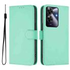 For Realme C63 Global Skin Feel Solid Color Leather Phone Case with Lanyard(Mint Green) - 2