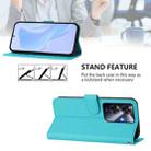 For Realme C63 Global Skin Feel Solid Color Leather Phone Case with Lanyard(Lake Blue) - 3