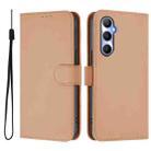 For Realme C65 4G Global Skin Feel Solid Color Leather Phone Case with Lanyard(Nude) - 2