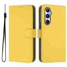 For Realme C65 4G Global Skin Feel Solid Color Leather Phone Case with Lanyard(Lemon Yellow) - 2