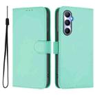 For Realme C65 4G Global Skin Feel Solid Color Leather Phone Case with Lanyard(Mint Green) - 2