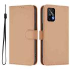 For Realme GT 5G / GT Neo 5G Skin Feel Solid Color Leather Phone Case with Lanyard(Nude) - 2