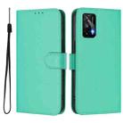 For Realme GT 5G / GT Neo 5G Skin Feel Solid Color Leather Phone Case with Lanyard(Green) - 2