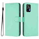 For Realme GT 5G / GT Neo 5G Skin Feel Solid Color Leather Phone Case with Lanyard(Mint Green) - 2