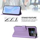 For Realme GT3 5G / GT Neo 5 240W Skin Feel Solid Color Leather Phone Case with Lanyard(Lavender Purple) - 3