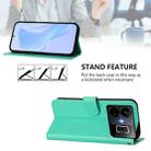 For Realme GT3 5G / GT Neo 5 240W Skin Feel Solid Color Leather Phone Case with Lanyard(Green) - 3