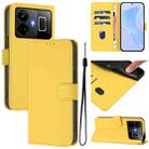 For Realme GT3 5G / GT Neo 5 240W Skin Feel Solid Color Leather Phone Case with Lanyard(Lemon Yellow) - 1