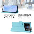 For Realme GT3 5G / GT Neo 5 240W Skin Feel Solid Color Leather Phone Case with Lanyard(Sky Blue) - 3