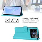 For Realme GT3 5G / GT Neo 5 240W Skin Feel Solid Color Leather Phone Case with Lanyard(Lake Blue) - 3