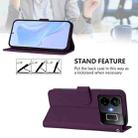 For Realme GT3 5G / GT Neo 5 240W Skin Feel Solid Color Leather Phone Case with Lanyard(Violet) - 3