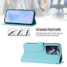 For Realme Note 60 4G Global Skin Feel Solid Color Leather Phone Case with Lanyard(Sky Blue) - 3