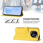 For Realme C63 5G Global Skin Feel Solid Color Leather Phone Case with Lanyard(Lemon Yellow) - 3