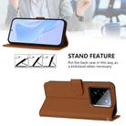 For Realme GT7 Pro 5G Skin Feel Solid Color Leather Phone Case with Lanyard(Brown) - 3