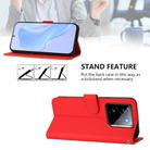 For Realme GT7 Pro 5G Skin Feel Solid Color Leather Phone Case with Lanyard(Red) - 3