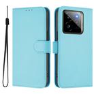 For Realme GT7 Pro 5G Skin Feel Solid Color Leather Phone Case with Lanyard(Sky Blue) - 2
