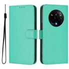 For Realme 14 Pro Skin Feel Solid Color Leather Phone Case with Lanyard(Green) - 2