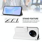 For Realme 14 Pro Skin Feel Solid Color Leather Phone Case with Lanyard(White) - 3