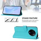 For Realme 14 Pro Skin Feel Solid Color Leather Phone Case with Lanyard(Lake Blue) - 3