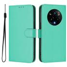 For Realme 14 Pro+ Skin Feel Solid Color Leather Phone Case with Lanyard(Green) - 2