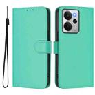 For Realme 14 5G / 14T 5G Global Skin Feel Solid Color Leather Phone Case with Lanyard(Green) - 2