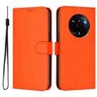 For Realme Narzo 80 Pro Skin Feel Solid Color Leather Phone Case with Lanyard(Orange) - 2