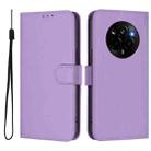 For Realme Narzo 80 Pro Skin Feel Solid Color Leather Phone Case with Lanyard(Lavender Purple) - 2