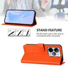 For Realme Neo7 Turbo 5G Skin Feel Solid Color Leather Phone Case with Lanyard(Orange) - 4