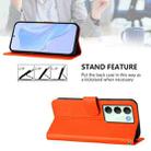 For Realme V70 5G / 14X Global Skin Feel Solid Color Leather Phone Case with Lanyard(Orange) - 4
