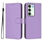 For Realme V70 5G / 14X Global Skin Feel Solid Color Leather Phone Case with Lanyard(Lavender Purple) - 2