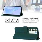 For Realme V70 5G / 14X Global Skin Feel Solid Color Leather Phone Case with Lanyard(Dark Green) - 4