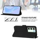 For Realme V70 5G / 14X Global Skin Feel Solid Color Leather Phone Case with Lanyard(Black) - 4
