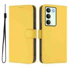 For Realme V70 5G / 14X Global Skin Feel Solid Color Leather Phone Case with Lanyard(Lemon Yellow) - 2