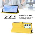 For Realme V70 5G / 14X Global Skin Feel Solid Color Leather Phone Case with Lanyard(Lemon Yellow) - 4