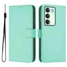 For Realme V70 5G / 14X Global Skin Feel Solid Color Leather Phone Case with Lanyard(Mint Green) - 2
