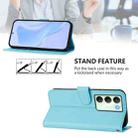 For Realme V70 5G / 14X Global Skin Feel Solid Color Leather Phone Case with Lanyard(Sky Blue) - 4