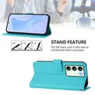 For Realme V70 5G / 14X Global Skin Feel Solid Color Leather Phone Case with Lanyard(Lake Blue) - 4