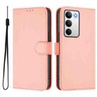 For Realme C71 4G Global Skin Feel Solid Color Leather Phone Case with Lanyard(Pink) - 2