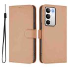For Realme C71 4G Global Skin Feel Solid Color Leather Phone Case with Lanyard(Nude) - 2