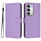 For Realme C71 4G Global Skin Feel Solid Color Leather Phone Case with Lanyard(Lavender Purple) - 2