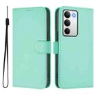 For Realme C71 4G Global Skin Feel Solid Color Leather Phone Case with Lanyard(Mint Green) - 2
