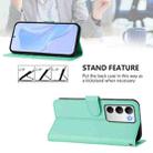 For Realme C71 4G Global Skin Feel Solid Color Leather Phone Case with Lanyard(Mint Green) - 4